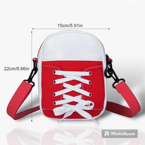 Women Canvas Bag Fashion Creative Personality Shoes Shape Shoulder Crossbody Bag - Picture 3 of 6